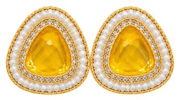 Gold_Tone_Pearl_Embellished_Earrings_for_Women