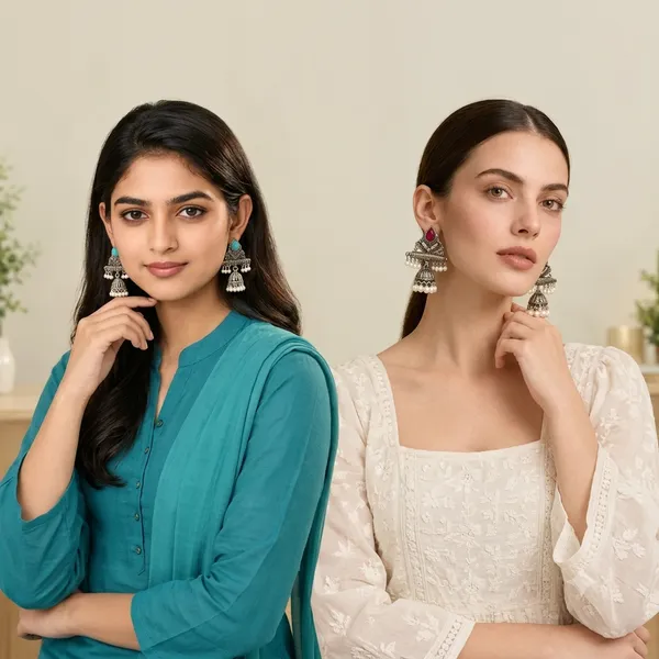 Oxidized_Silver_Turquoise_And_Pink_Jhumka_Earrings_For_Women_Pack_Of_2