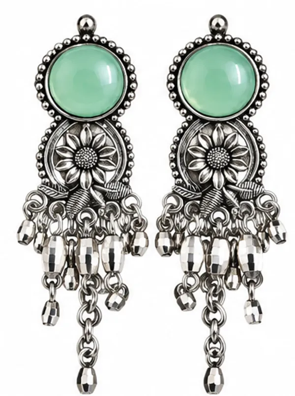 Green_Stone_Oxidised_Floral_Dangle_Earrings_for_Women