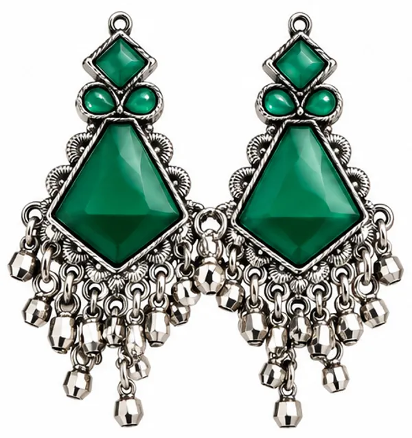 Green_Stone_Oxidised_Chandelier_Earrings_for_Women