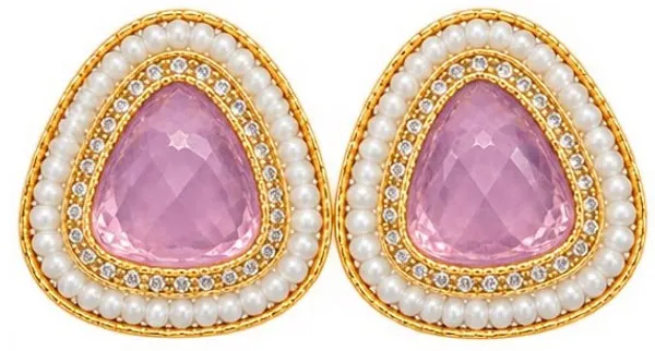 Gold_Tone_Pink_Stone_Pearl_Stud_Earrings