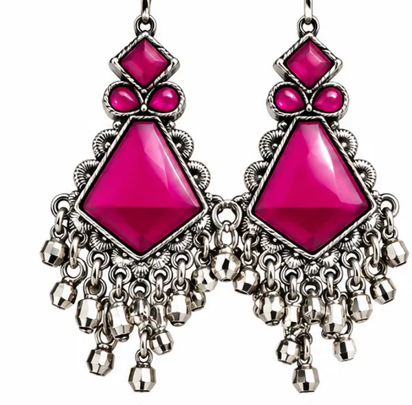 Silver_Tone_Magenta_Stone_Dangle_Earrings_for_Women