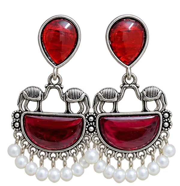 Red_Oxidized_Silver_Jhumka_Earrings_for_Women