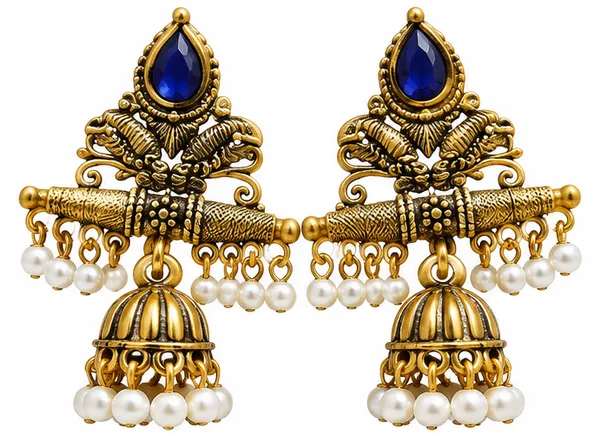 Blue_Stone_Traditional_Jhumka_Earrings_for_Women