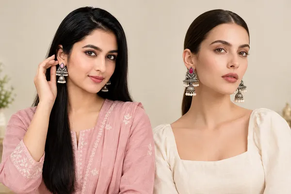 Gold_Tone_Magenta_And_Pink_Stone_Pearl_Jhumka_Earrings_For_Women_Pack_Of_2