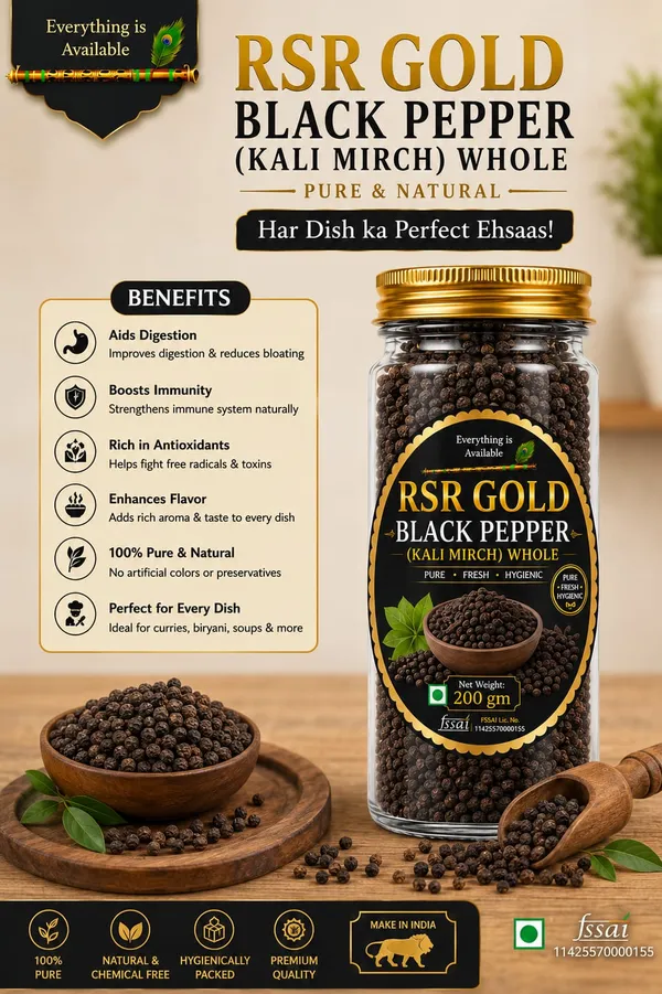 Rsr_Gold_Whole_Black_Pepper_Kali_Mirch_200G