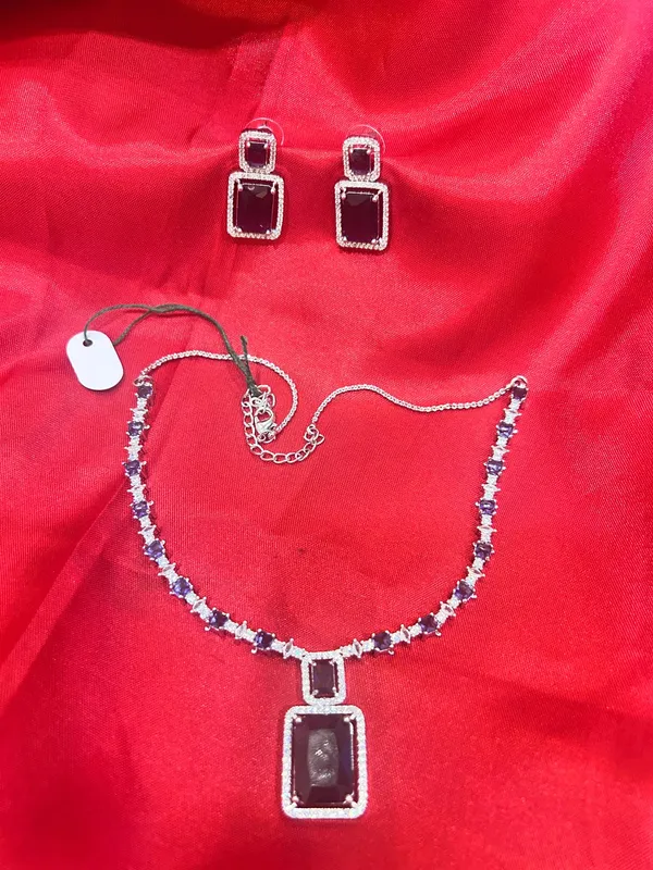 Purple_Stone_Necklace_And_Earrings_Set_for_Women