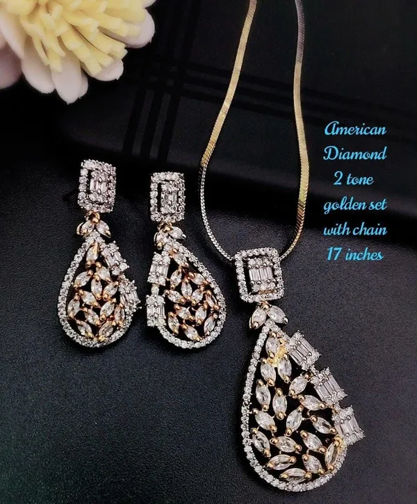 Two_Tone_American_Diamond_Necklace_And_Earrings_Set_For_Women