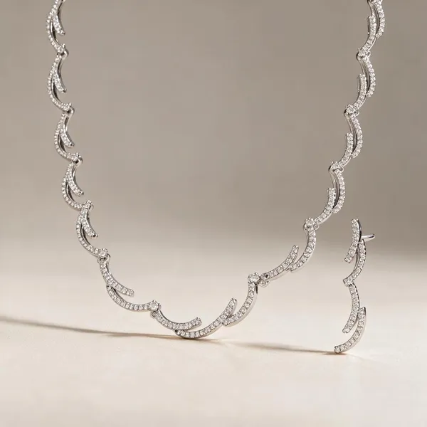 Silver_Tone_Stone_Embellished_Necklace_And_Earrings_Set_for_Women