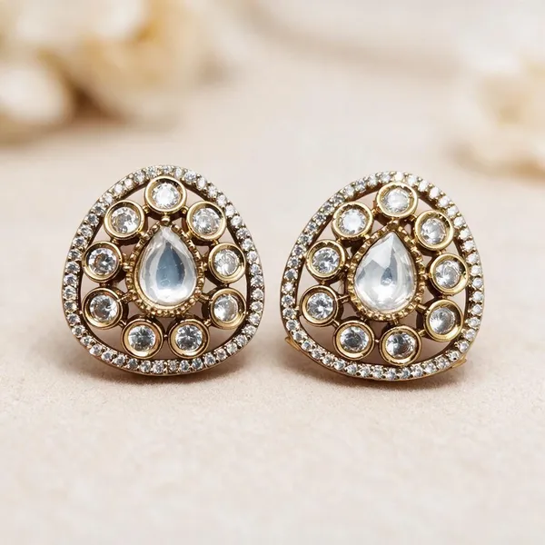 Gold_Tone_Kundan_Style_Teardrop_Stud_Earrings_for_Women