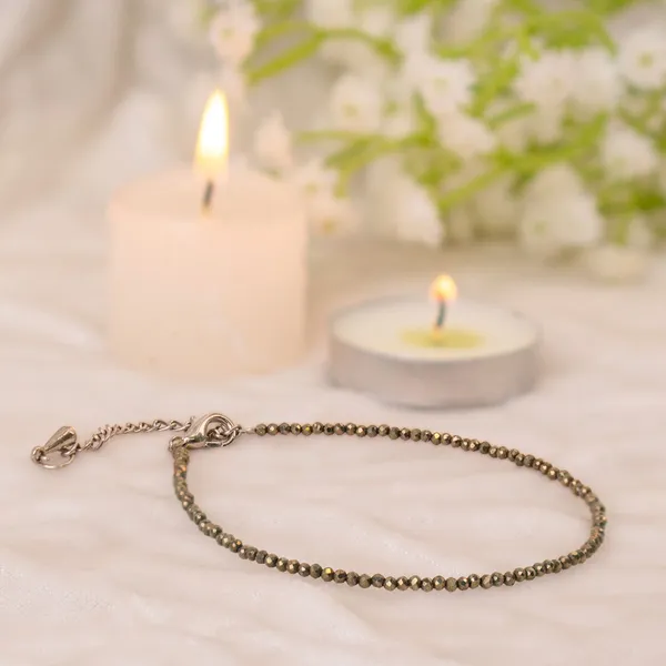 Multiagate_Raw_Pyrite_Anklet_|_Stone_of_Money,_Power_&_Protection_|_Crystal_Anklet_()