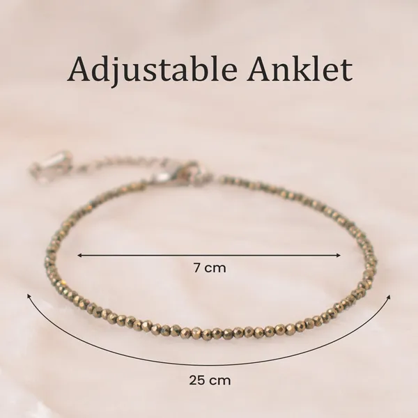 Multiagate_Raw_Pyrite_Anklet_|_Stone_of_Money,_Power_&_Protection_|_Crystal_Anklet_()