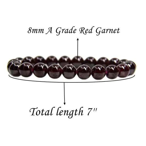 Garnet_Round_Beads_Stretch_Bracelet