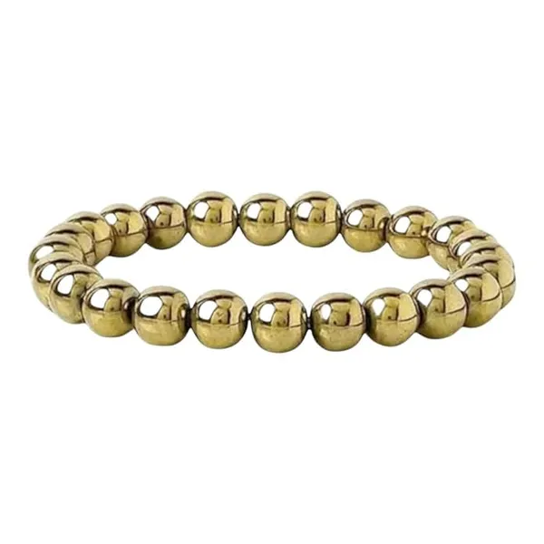 Pyrite_Gemstone_Bead_Bracelet