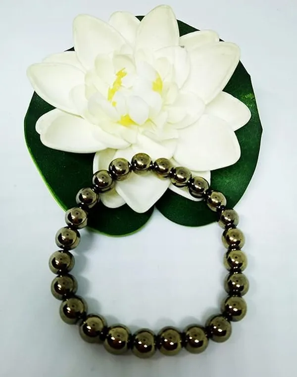 Pyrite_Gemstone_Bead_Bracelet