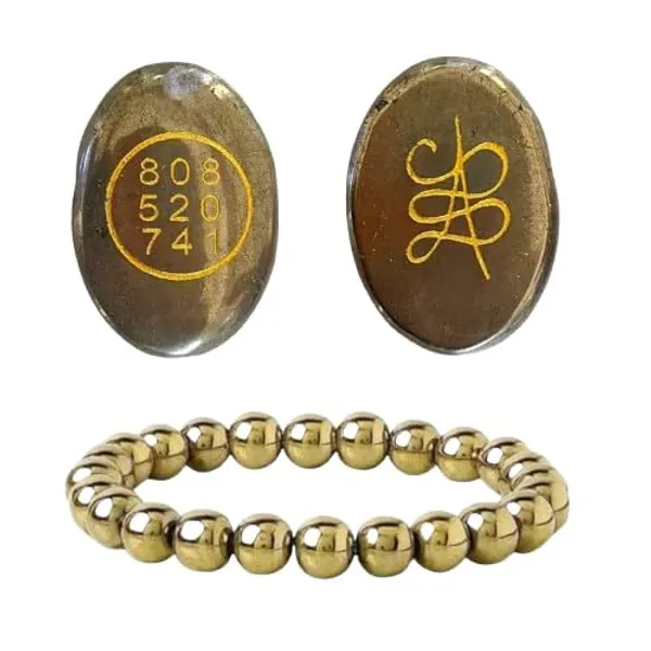 Pyrite_Bracelet_With_Om_Charm