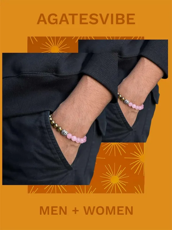 Pyrite_And_Rose_Quartz_Bead_Bracelet