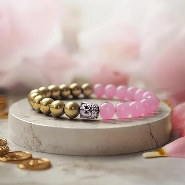Pyrite_And_Rose_Quartz_Bead_Bracelet