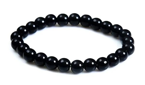 Black_Tourmaline_Bead_Bracelet