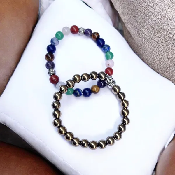 Pyrite_And_Chakra_Gemstone_Bracelet