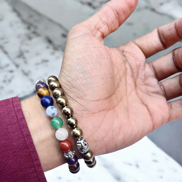 Pyrite_And_Chakra_Gemstone_Bracelet