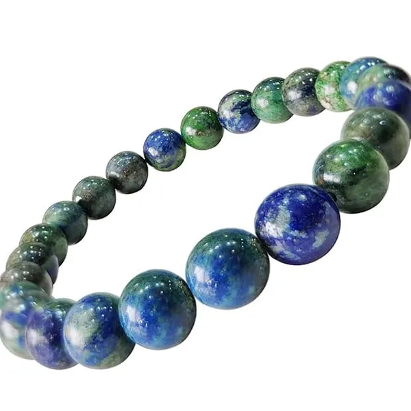 Chrysocolla_Gemstone_Bead_Bracelet
