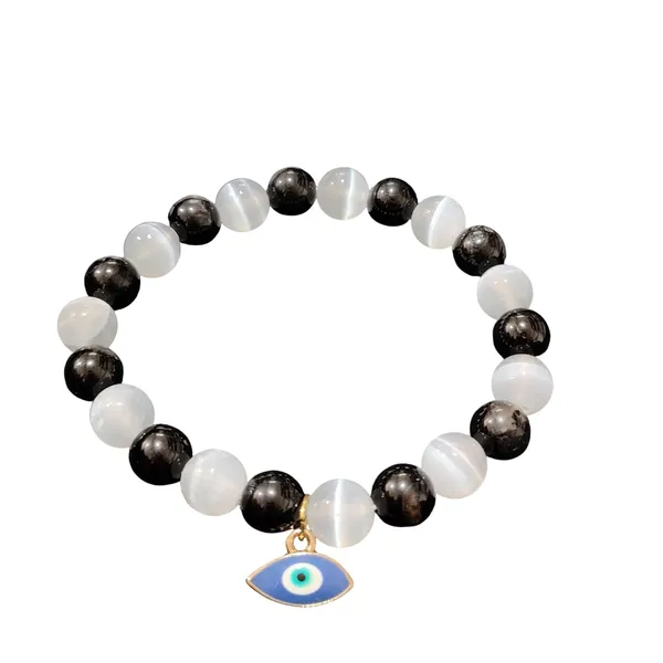 Black_Tourmaline_And_Selenite_Crystal_Bead_Bracelet