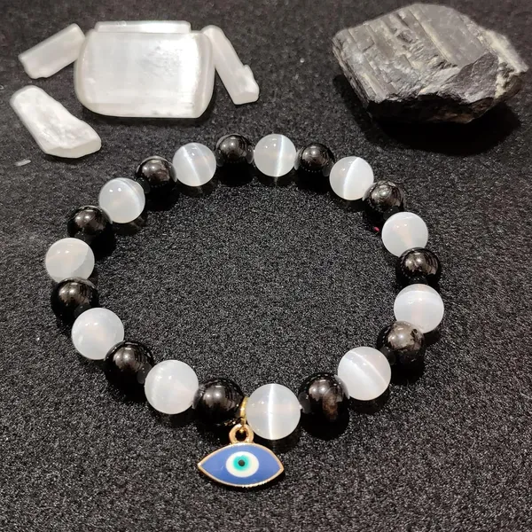 Black_Tourmaline_And_Selenite_Crystal_Bead_Bracelet