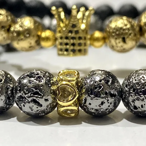 Lava_Stone_Couple_Bracelet_Set