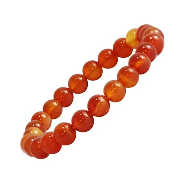 Carnelian_Gemstone_Bead_Bracelet