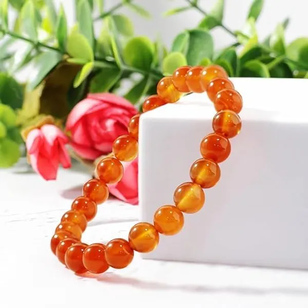 Carnelian_Gemstone_Bead_Bracelet