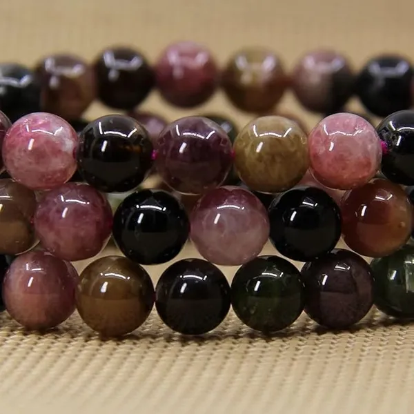Tourmaline_Round_Beads_Stretch_Bracelet