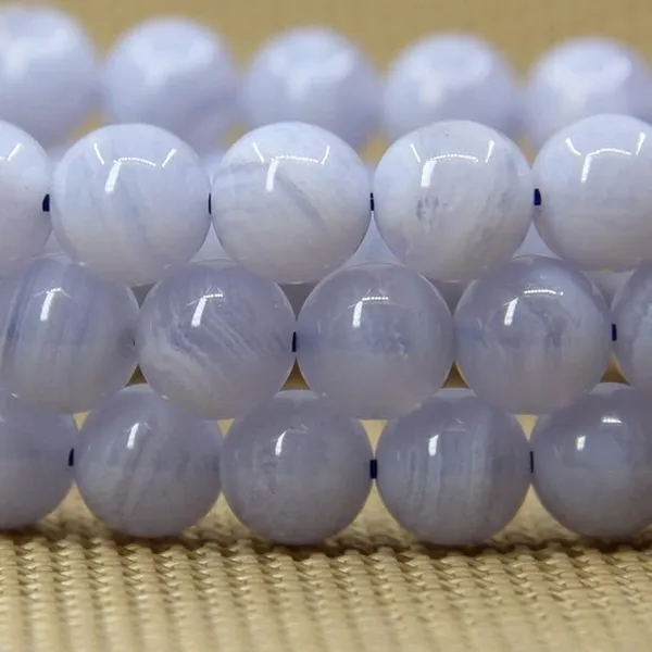 Agate_Round_Bead_Stretch_Bracelet
