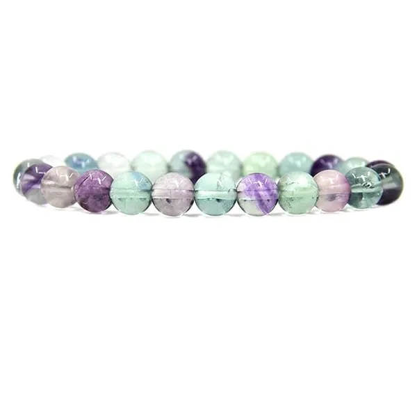 Fluorite_Gemstone_Bead_Stretch_Bracelet