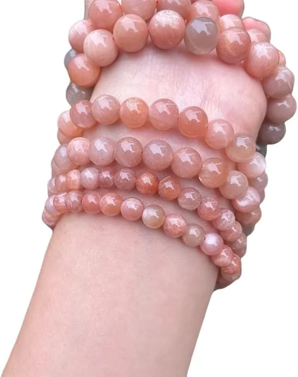 Peach_Moonstone_Bead_Bracelet