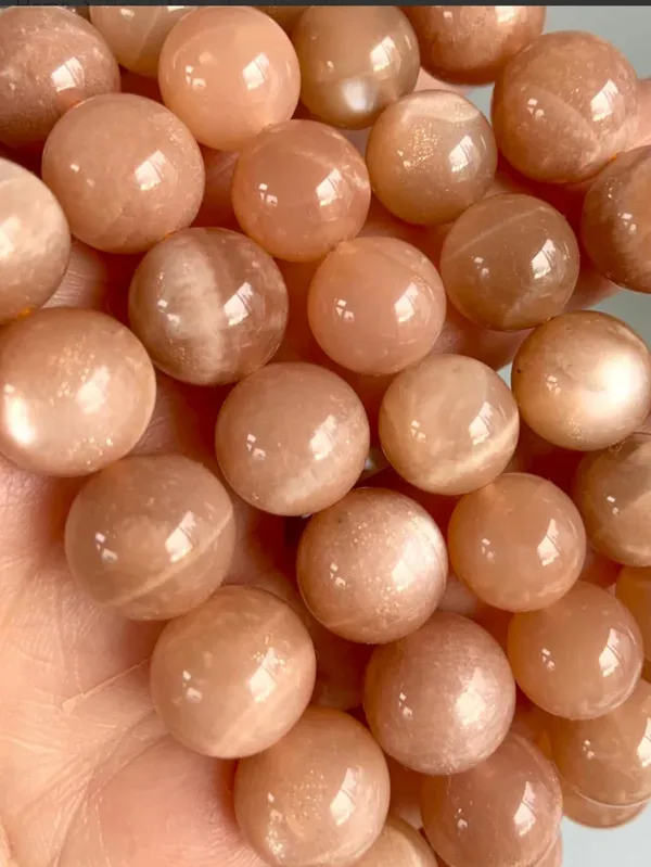 Peach_Moonstone_Bead_Bracelet