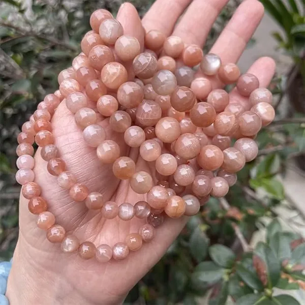 Peach_Moonstone_Bead_Bracelet