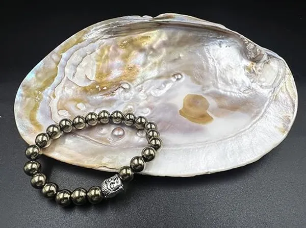Pyrite_Bead_Bracelet