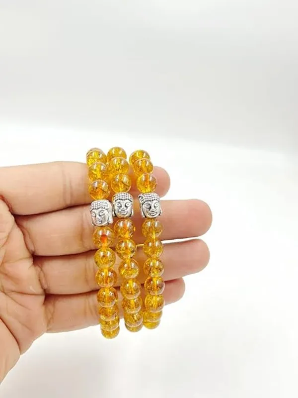 Citrine_Buddha_Bead_Bracelet