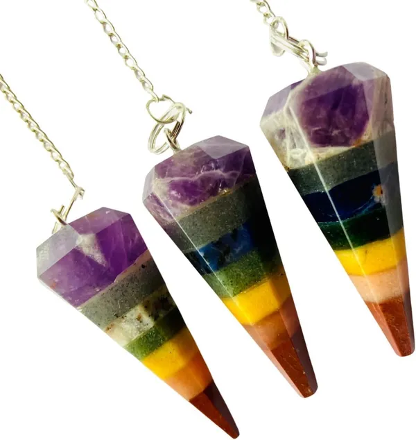 7_Chakra_Stones_Pendulum