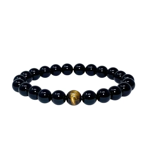 Tiger_Eye_And_Black_Obsidian_Gemstone_Bracelet