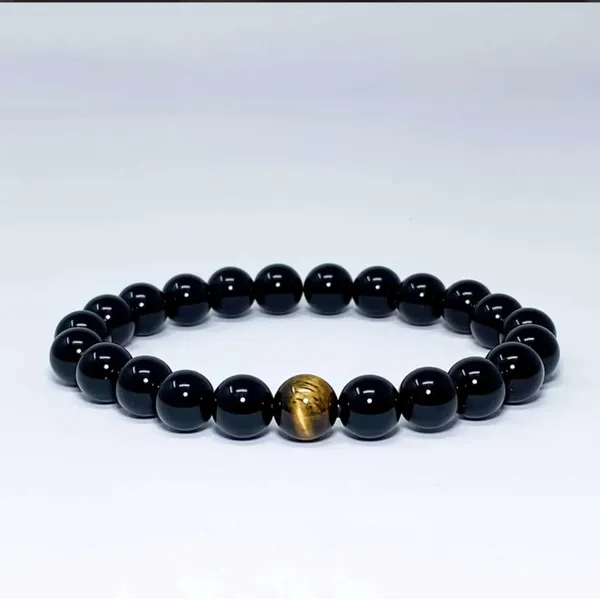 Tiger_Eye_And_Black_Obsidian_Gemstone_Bracelet