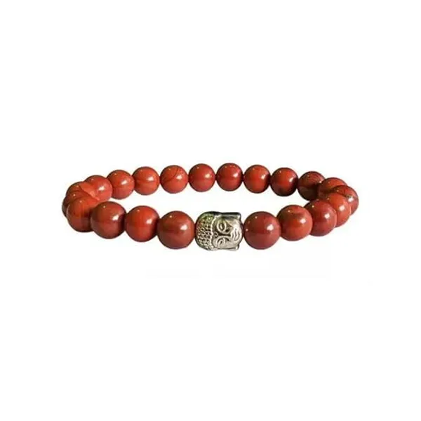Red_Jasper_Bead_Bracelet_With_Buddha_Charm