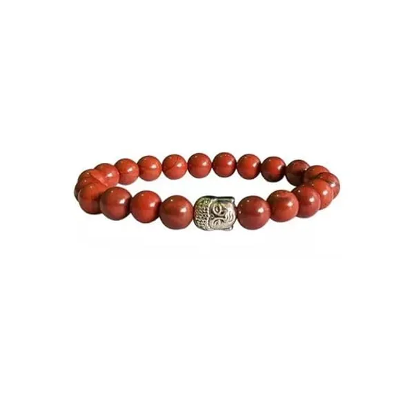 Red_Jasper_Bead_Bracelet_With_Buddha_Charm