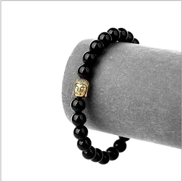 Gemstone_Bead_Bracelet_With_Buddha_Charm