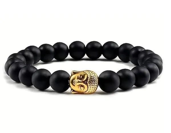 Gemstone_Bead_Bracelet_With_Buddha_Charm