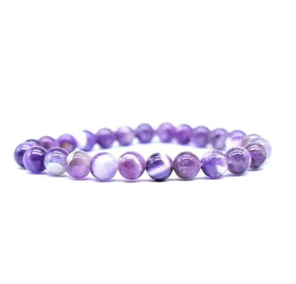 Amethyst_Bead_Stretch_Bracelet