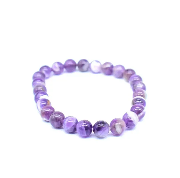 Amethyst_Bead_Stretch_Bracelet