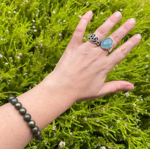 Pyrite_Crystal_Stretch_Bracelet