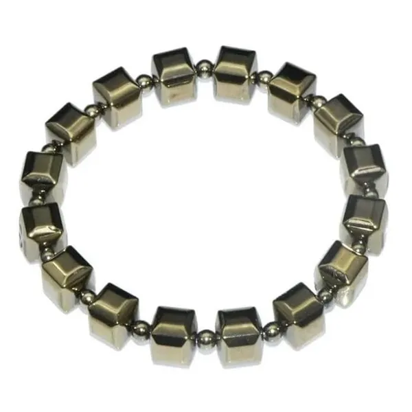 Natural_Pyrite_Bead_Stretch_Bracelet
